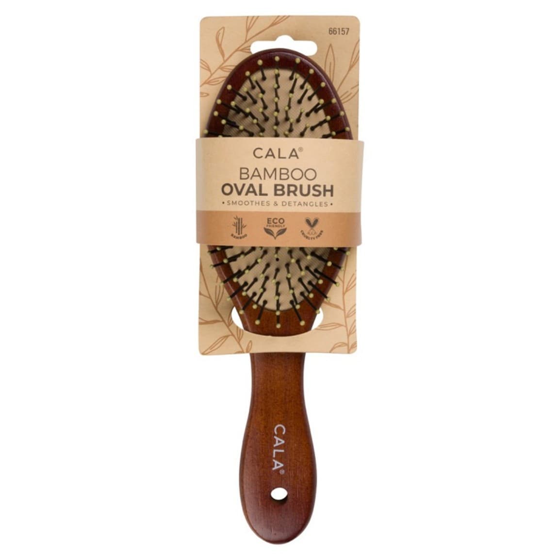 CALA BAMBOO OVAL BRUSH SMOOTHES & DETANGLES