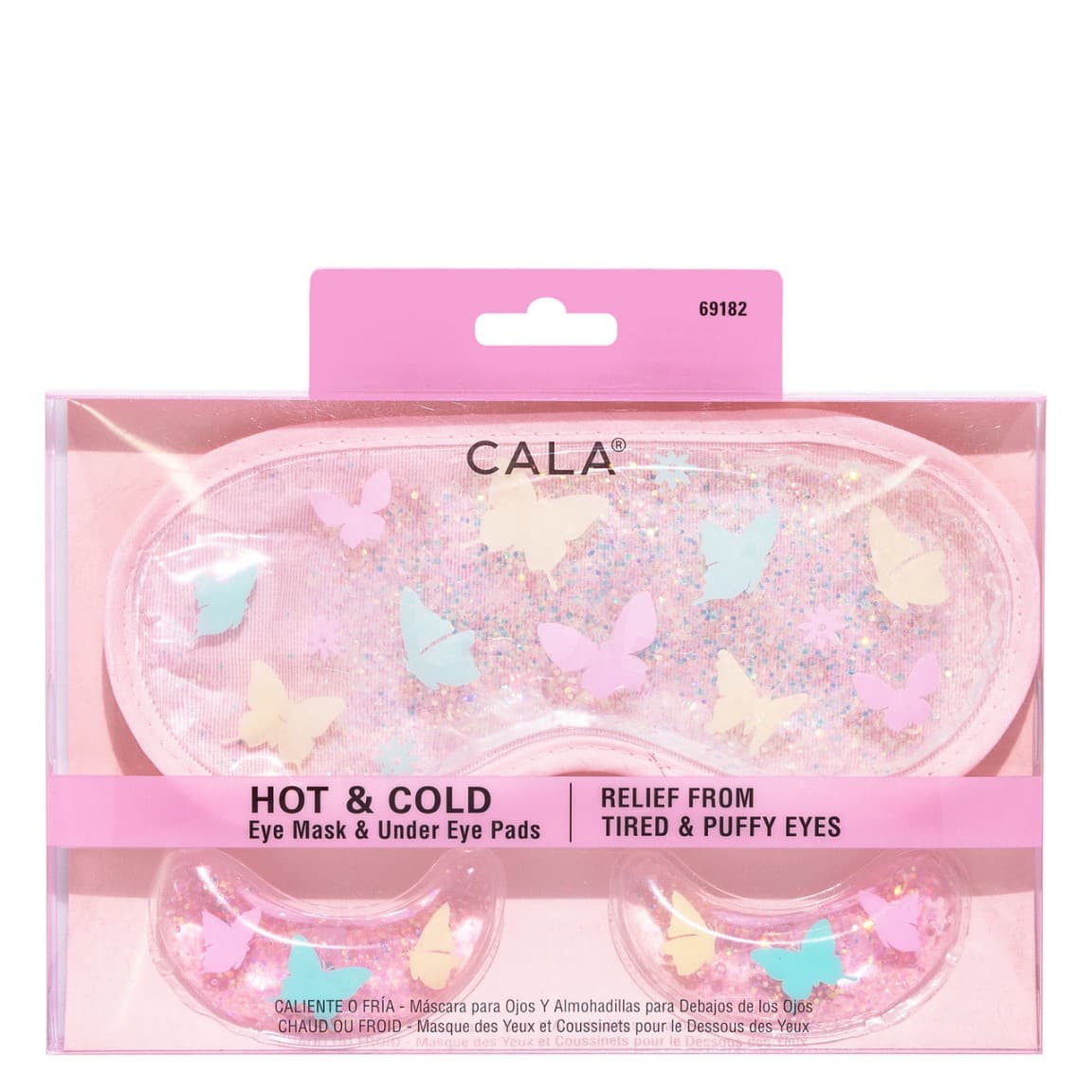 CALA HOT & COLD EYE MASK & UNDER EYE PADS RELIEF FROM TIRED & PUFFY EYES