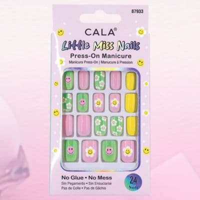 CALA LITTLE MISS NAILS — DAISY & SMILEY PRESS-ON MANICURE
