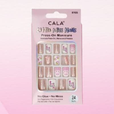 CALA LITTLE MISS NAILS — HELLO KITTY PRESS-ON MANICURE