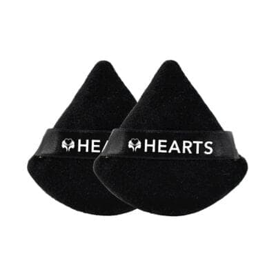 HEARTS TRIANGLE POWDER PUFF