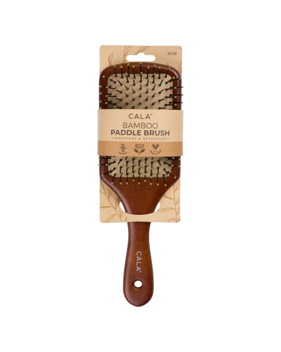 CALA BAMBOO PADDLE BRUSH SMOOTHES & DETANGLES