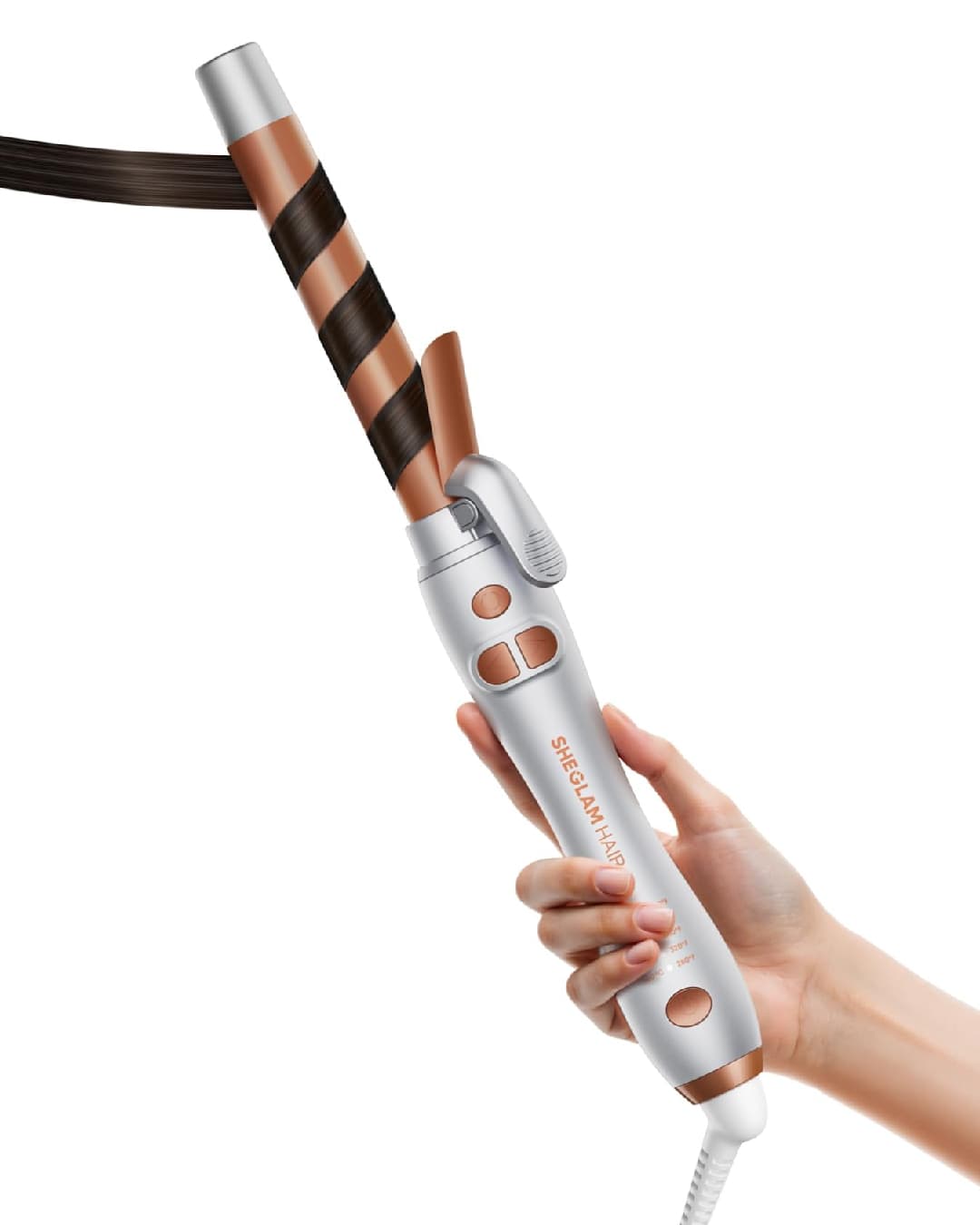 SHGLAM HAIR CURL ROTATING CURLING IRON
