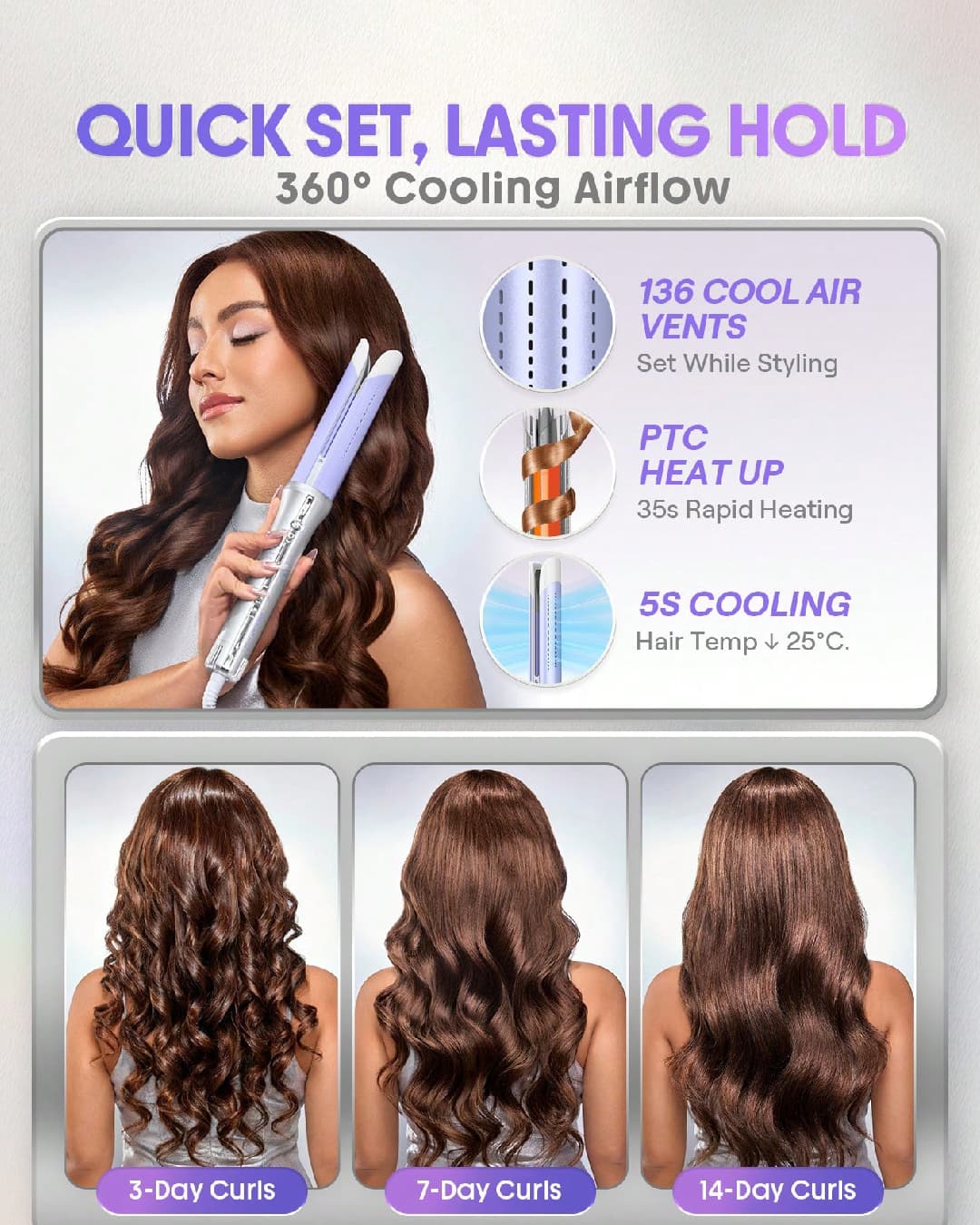 SHEGLAM HAIR ONE TOUCH AIRFLOW STYLER PRO 25MM