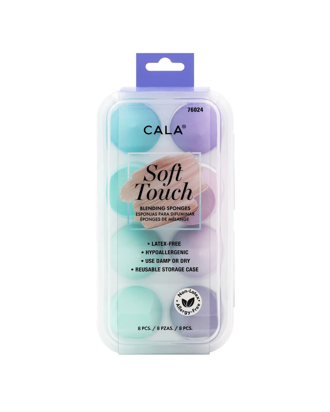 CALA BLENDING SPONGE EGG CASE SET 8PCS