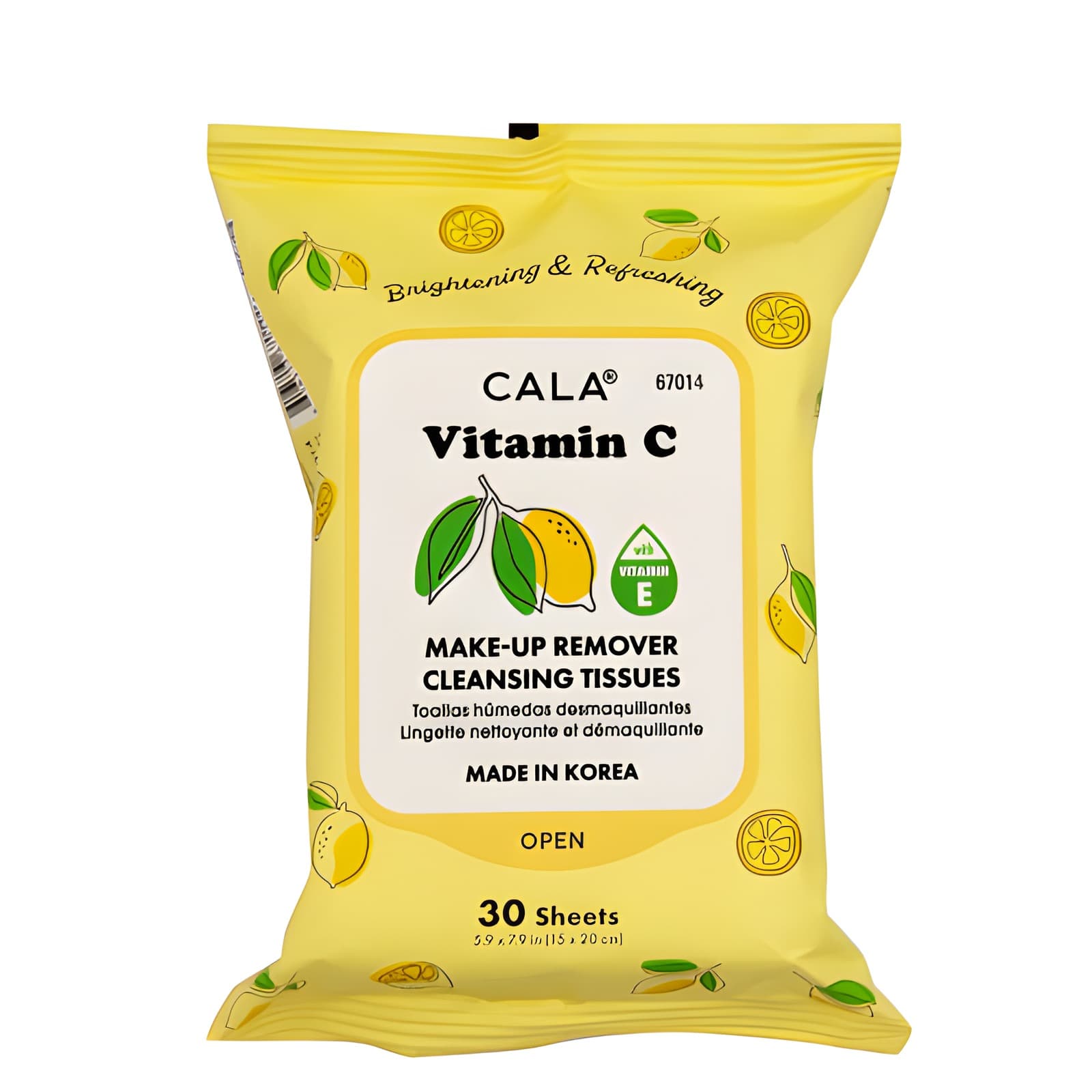 CALA VITAMIN C MAKE-UP REMOVER CLEAANSING TISSUES 30 SHEETS