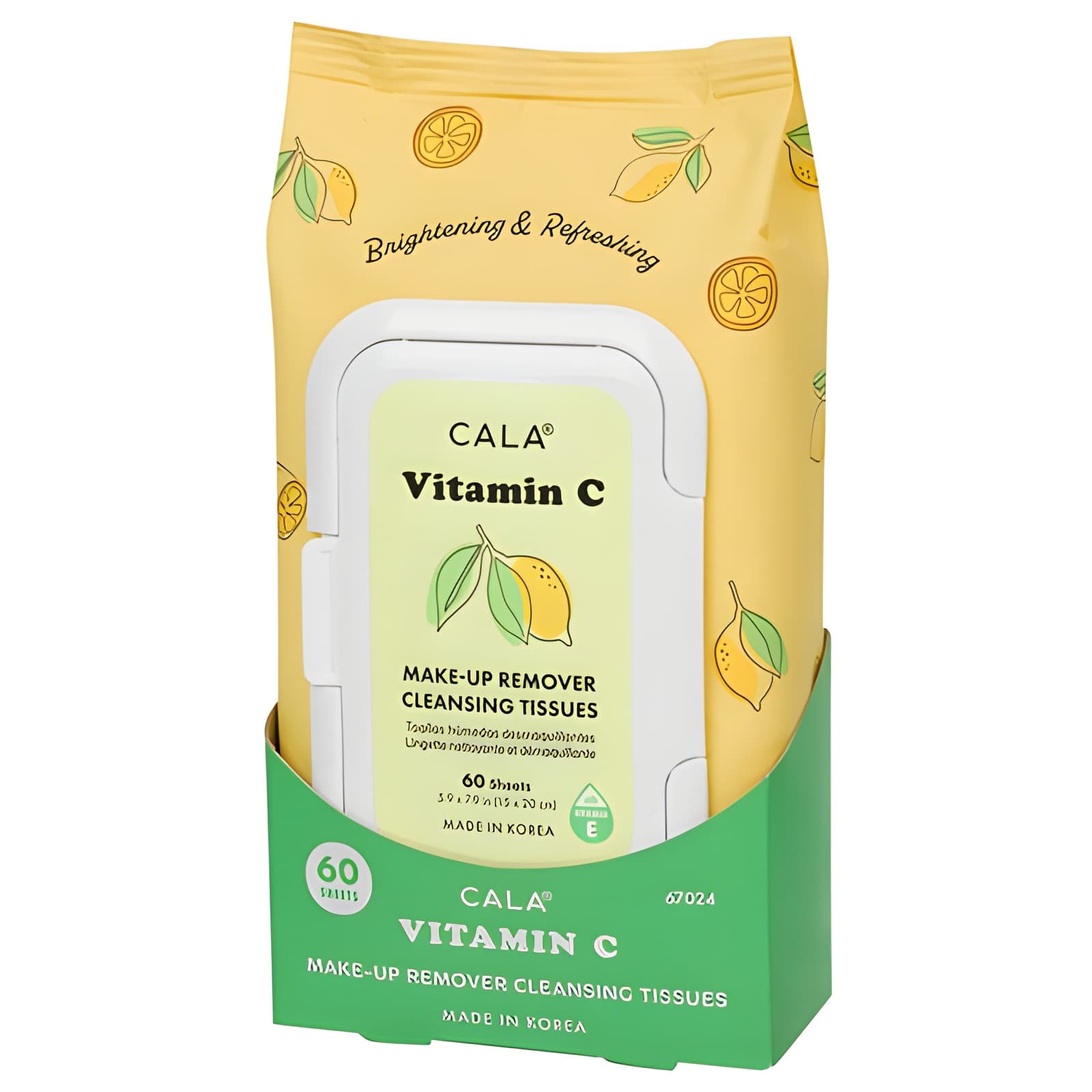 CALA VITAMIN C MAKE-UP REMOVER CLEAANSING TISSUES 60 SHEETS