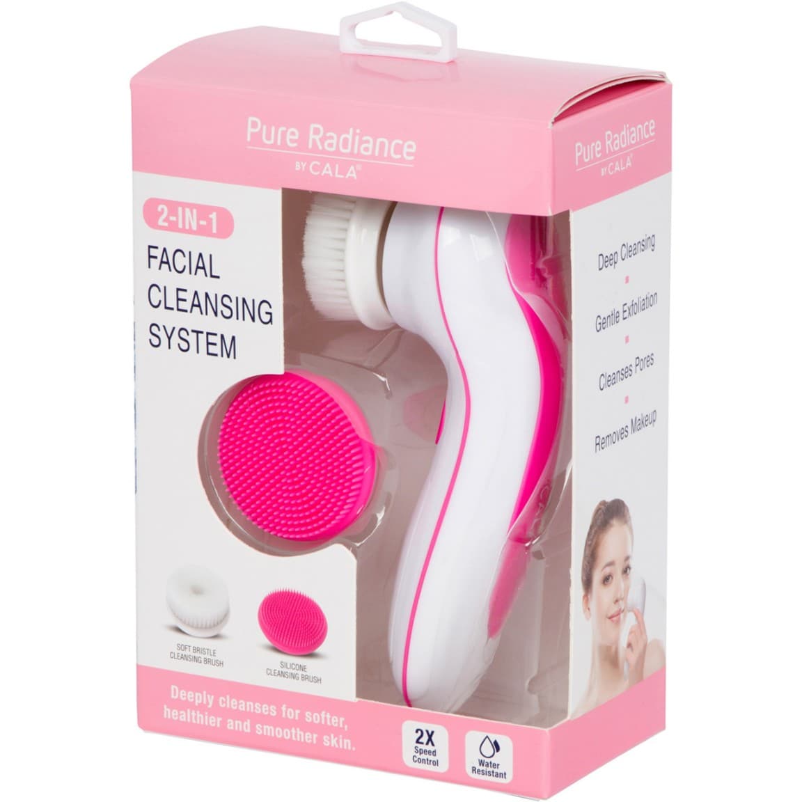 CALA 2-IN-1 FACIAL CLEANSING SYSTEM PINK